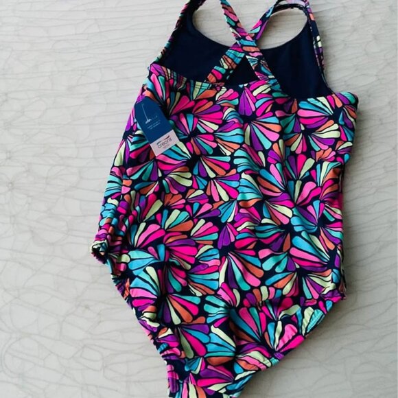 Lands' End swimsuit little girl size 10/12 - Picture 3 of 8